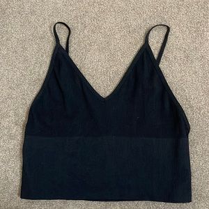 OS Black ribbed tab worn once